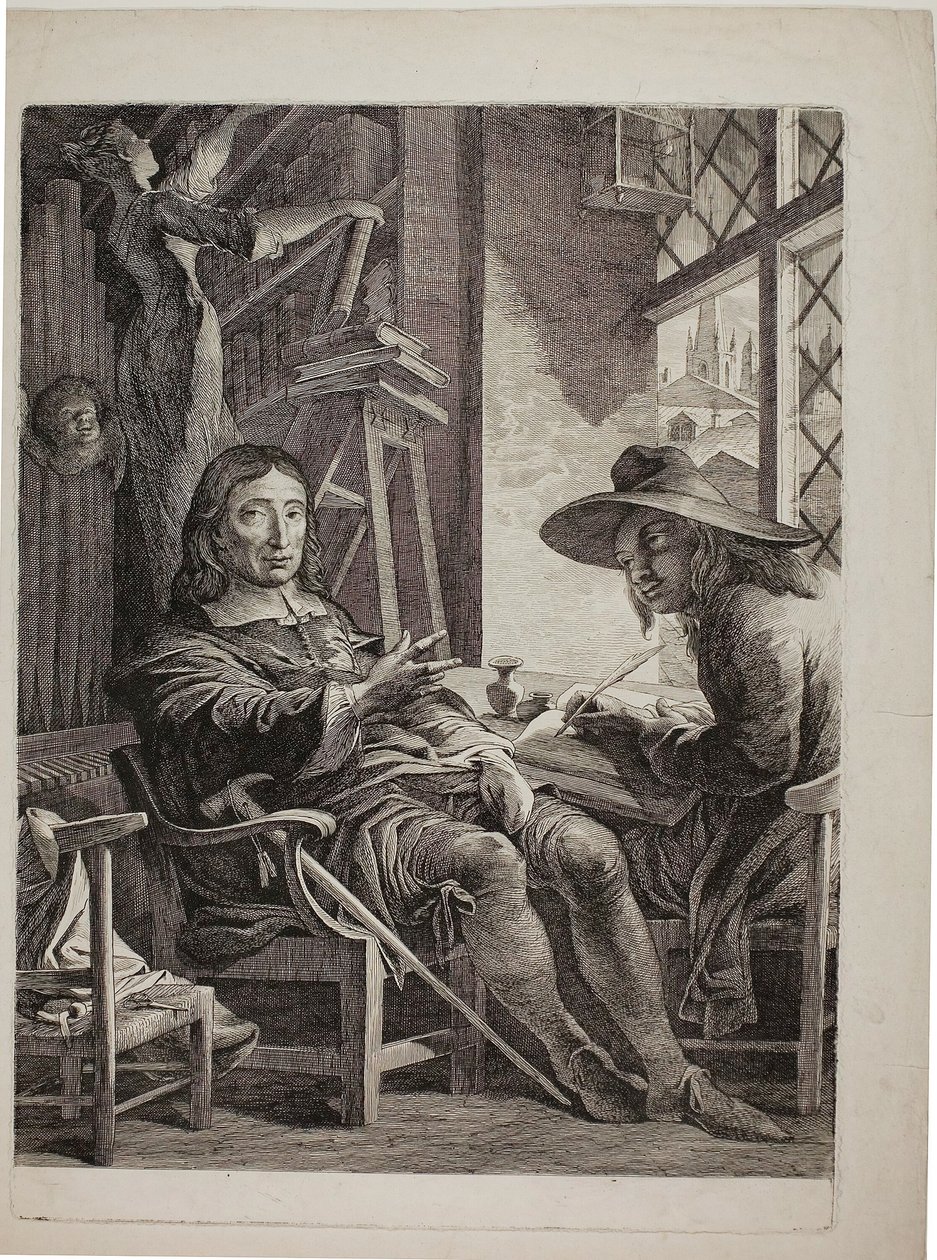 Milton diktiert Ellwood dem Quäker von James Barry