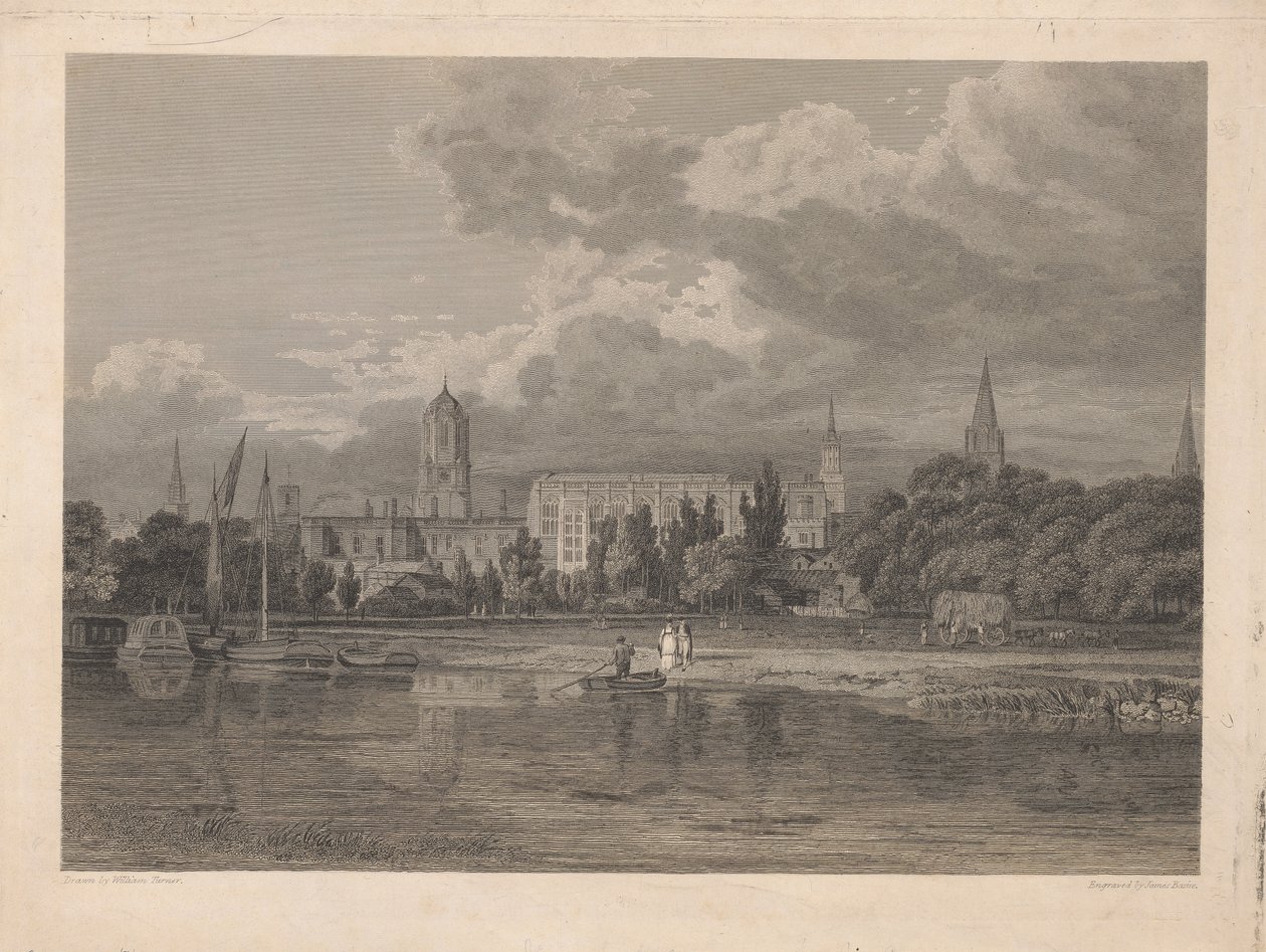 Südansicht der Christ Church, etc. von den Wiesen von James Basire