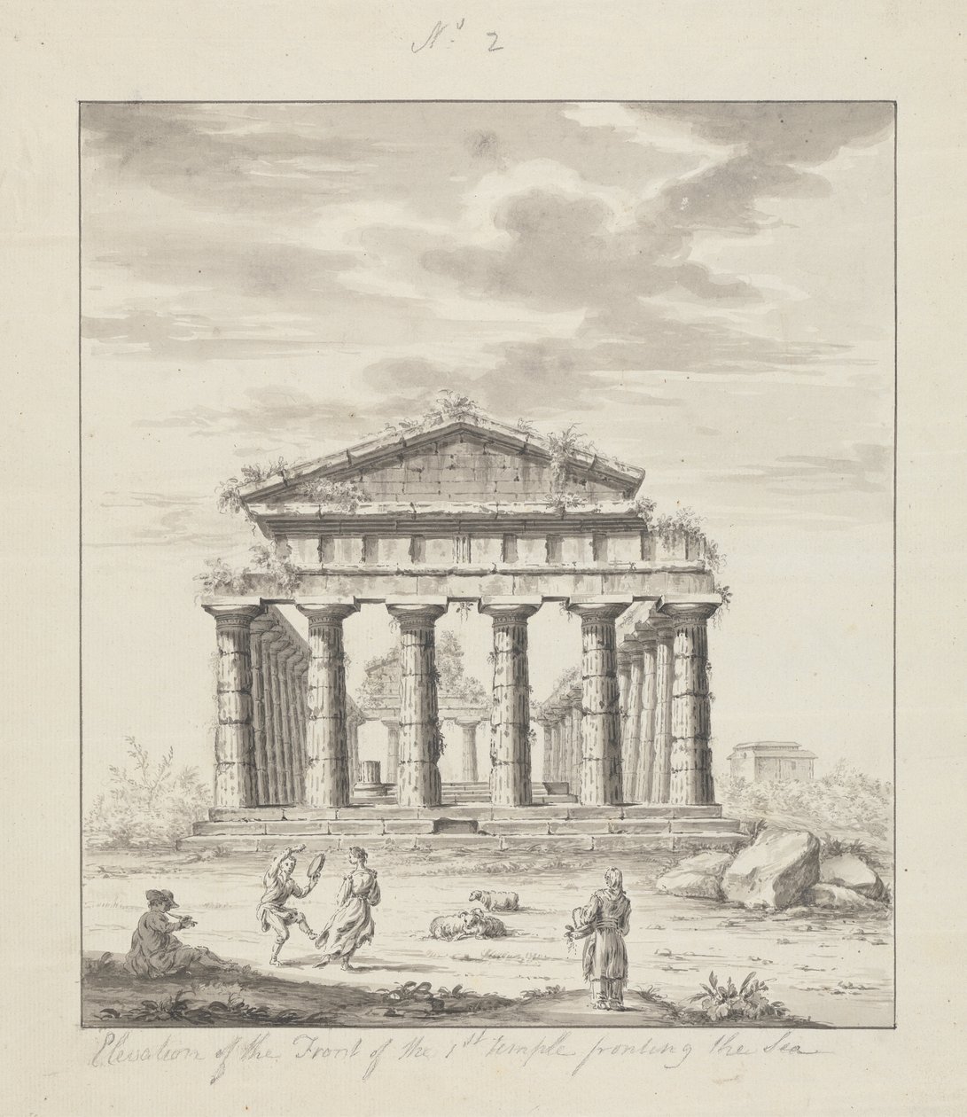 Nr. 2 Erhebung der Vorderseite des ersten Tempels zum Meer von James Bruce