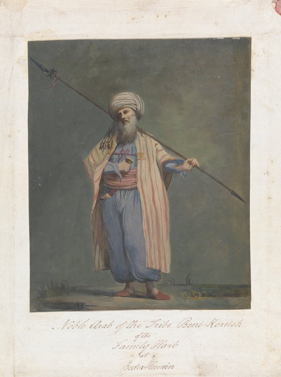 Edler Araber des Stammes Beni-Koreish der Familie Harb in Beder-Hunein von James Bruce