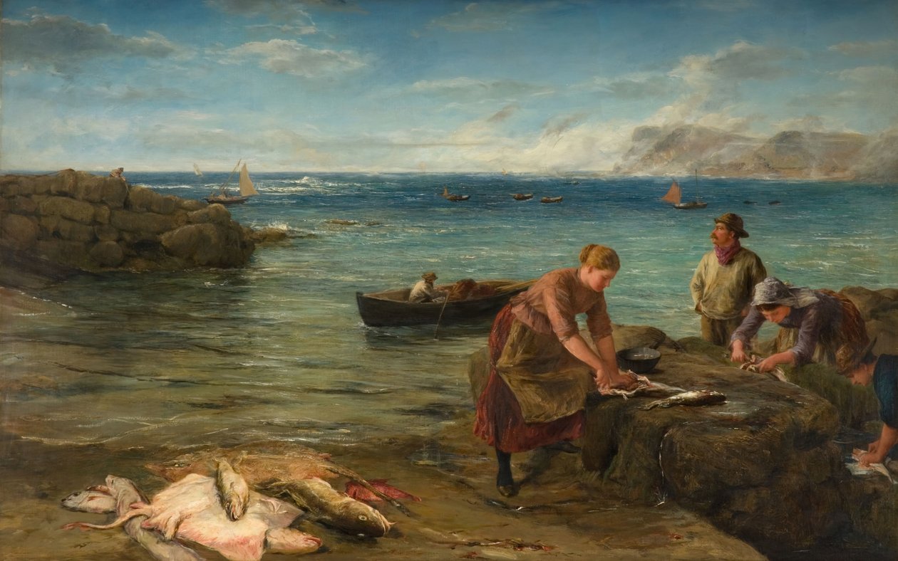 Frühstück für den Hafen, 1907 von James Clarke Hook