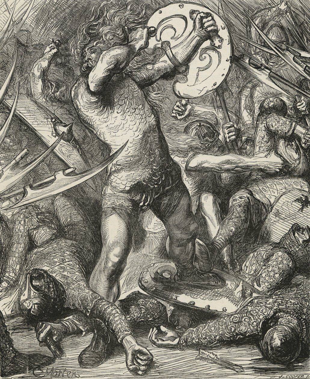 Hereward kämpft sich durch das normannische Heer von James Cooper