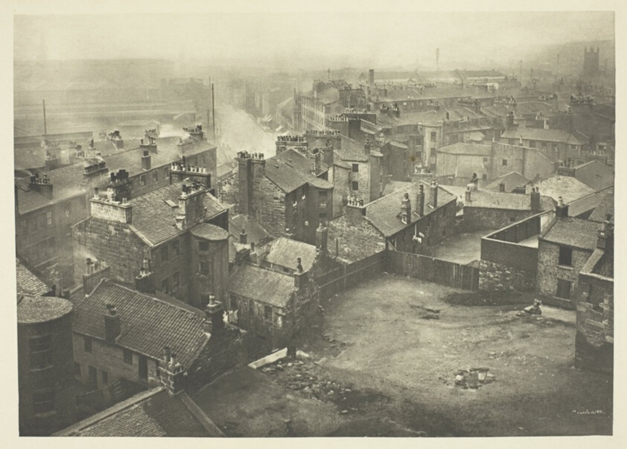 Alte Häuser Ecke George Street und High Street von James Craig Annan