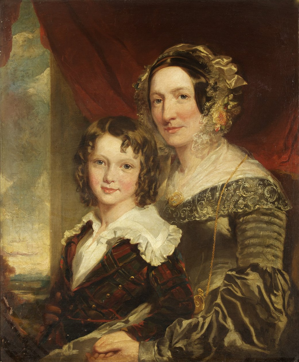 Mrs. Margaret Moor und ihr Sohn Tom von James Curnock