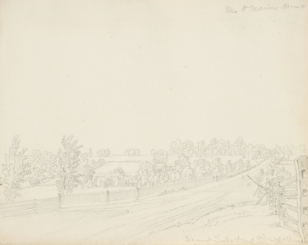 Haus von Mr. W. Main, Derwent Lake von James David Smillie