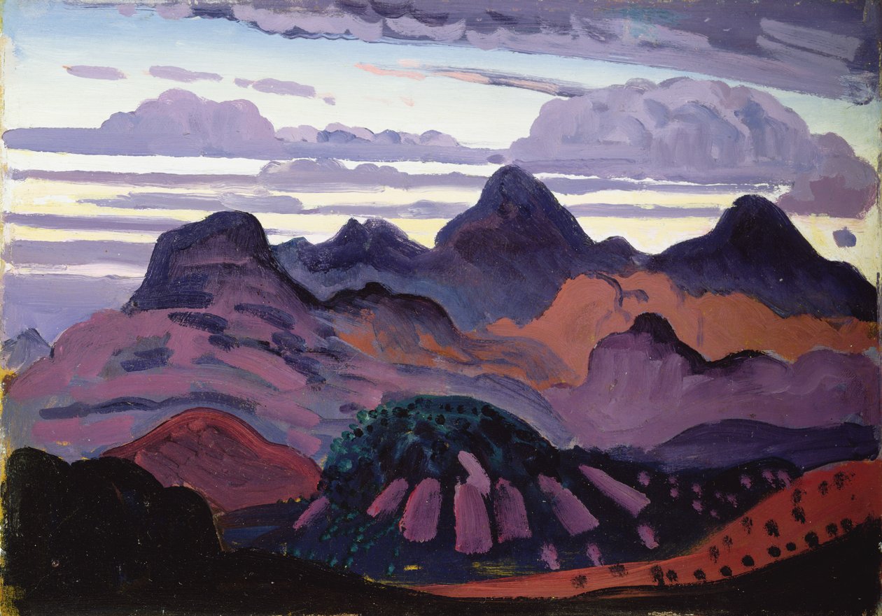 Tiefer Dämmerung, Pyrenäen, ca. 1912-13 von James Dickson Innes