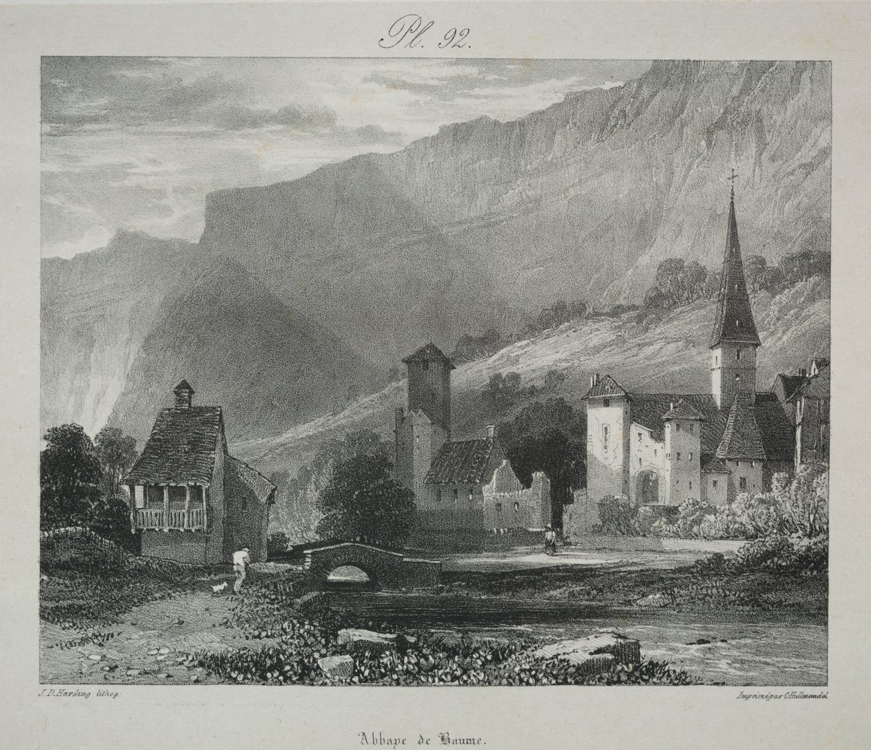 Eine Serie von Motiven aus den Werken des verstorbenen R. P. Bonington: Eine Studie aus der Natur - Porträt eines Mädchens von James Duffield Harding
