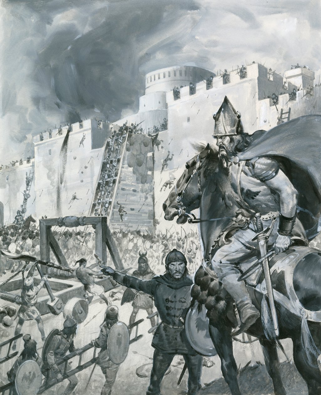 Ein riesiges Heer von Tataren umzingelte Kaffa in Abessinien im Jahr 1346 von James Edwin McConnell