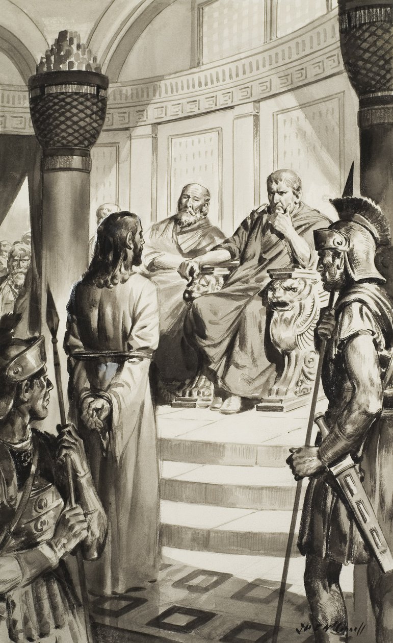 Christus vor Pontius Pilatus von James Edwin McConnell