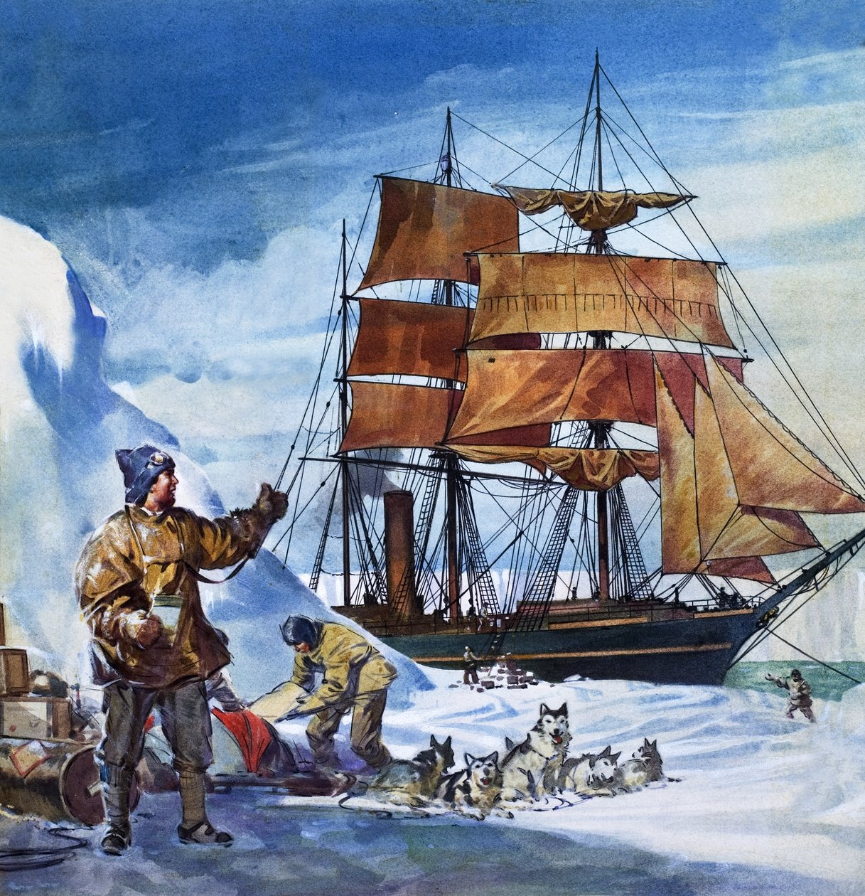 Die Terra Nova in der Antarktis von James Edwin McConnell