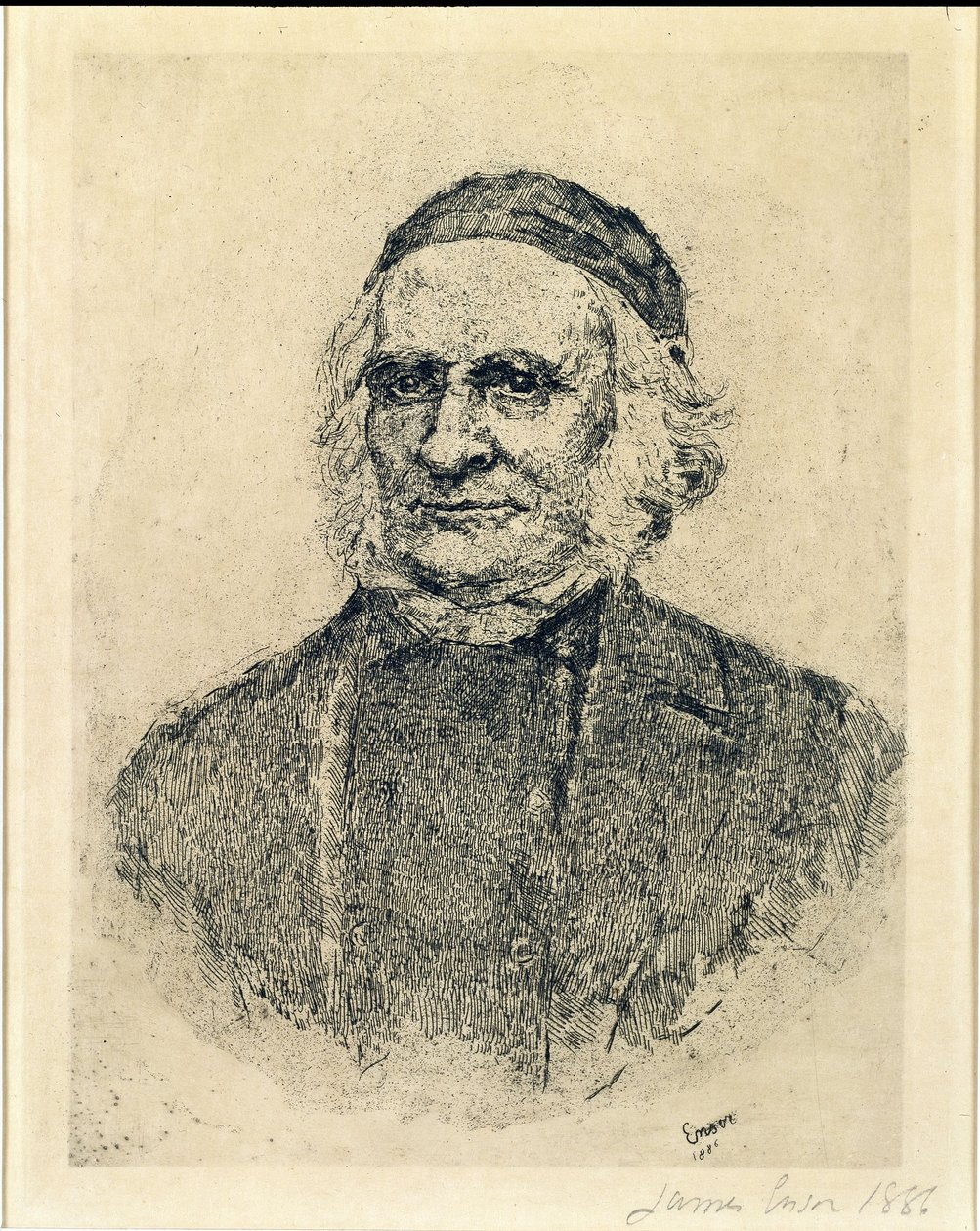 Der skandinavische Mykologe Elias Magnus Fries von James Ensor