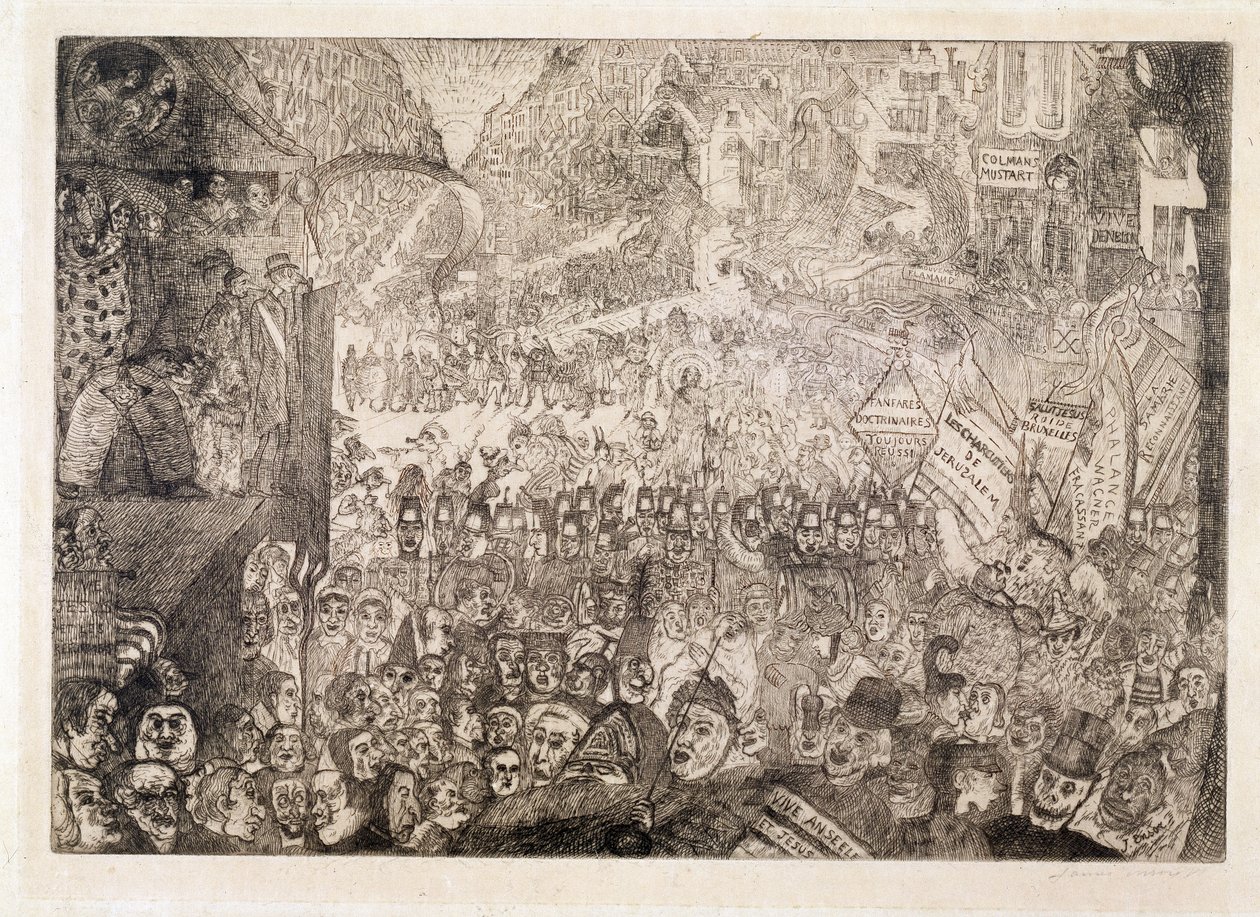Der Einzug Christi in Brüssel von James Ensor