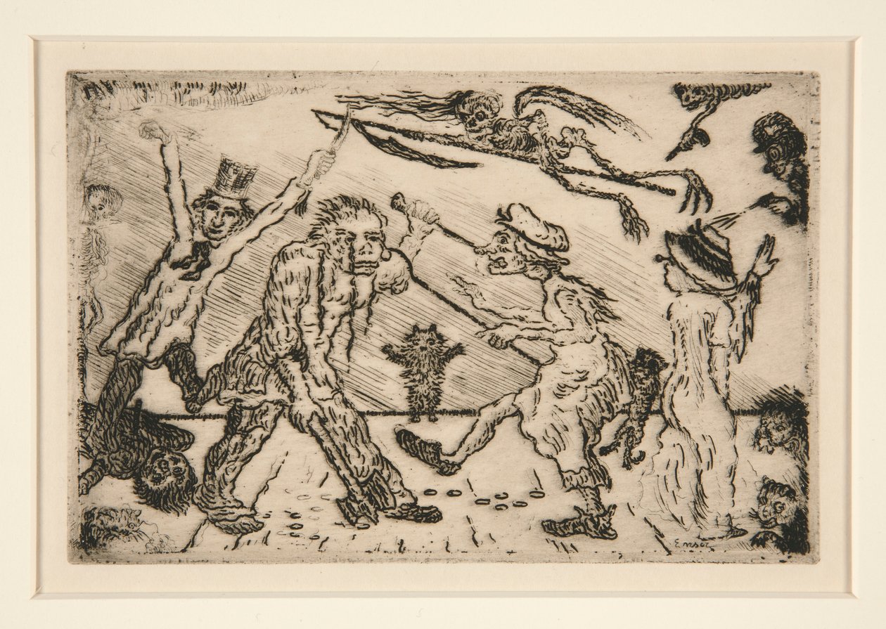 Der Zorn, aus dem Portfolio Die Todsünden von James Ensor