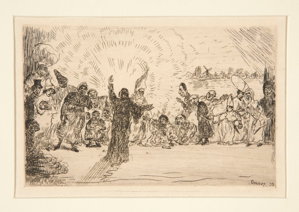 Christus und die Bettler von James Ensor