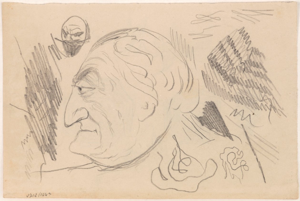 Mann im Profil von James Ensor