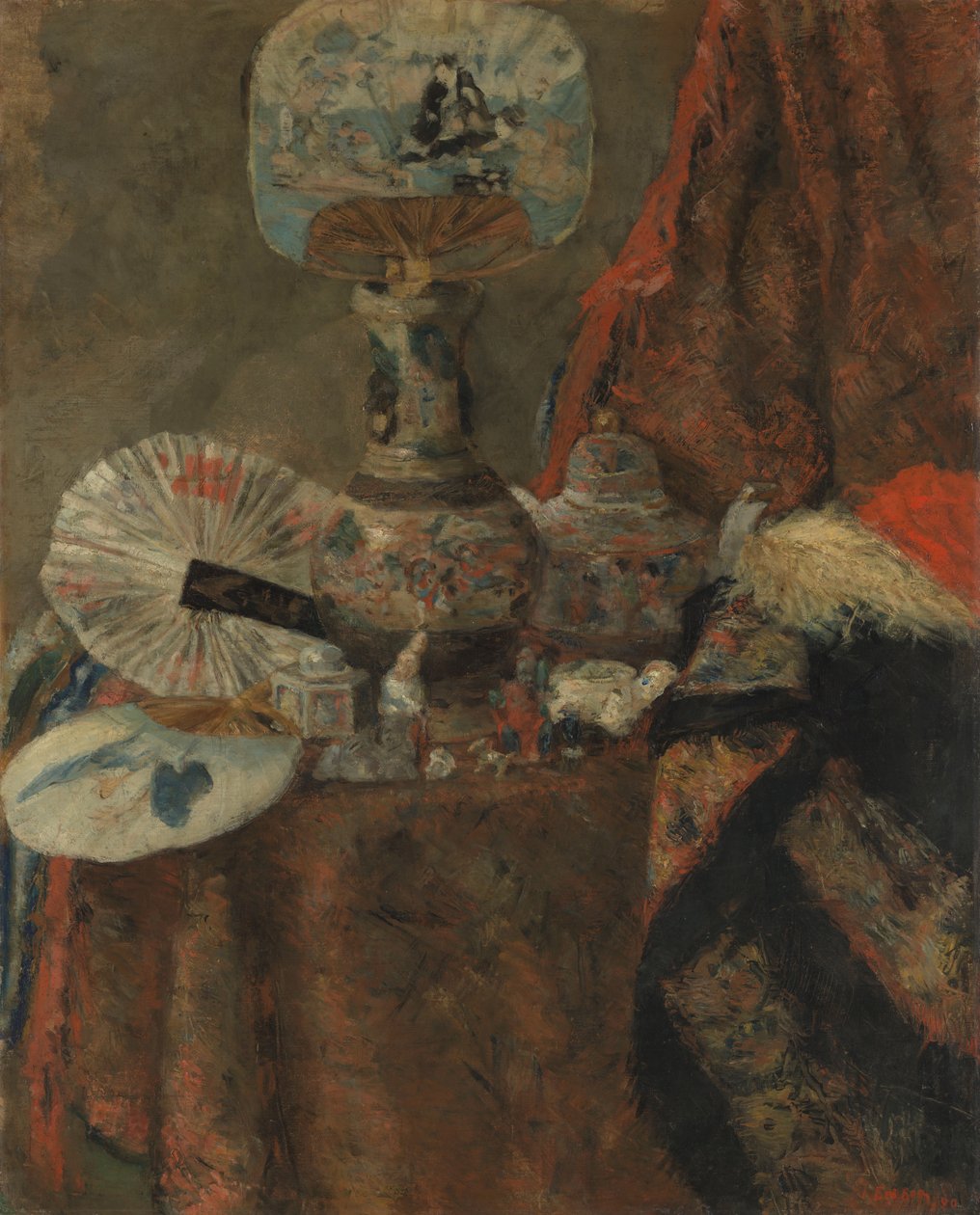 Stillleben mit Chinoiserien von James Ensor