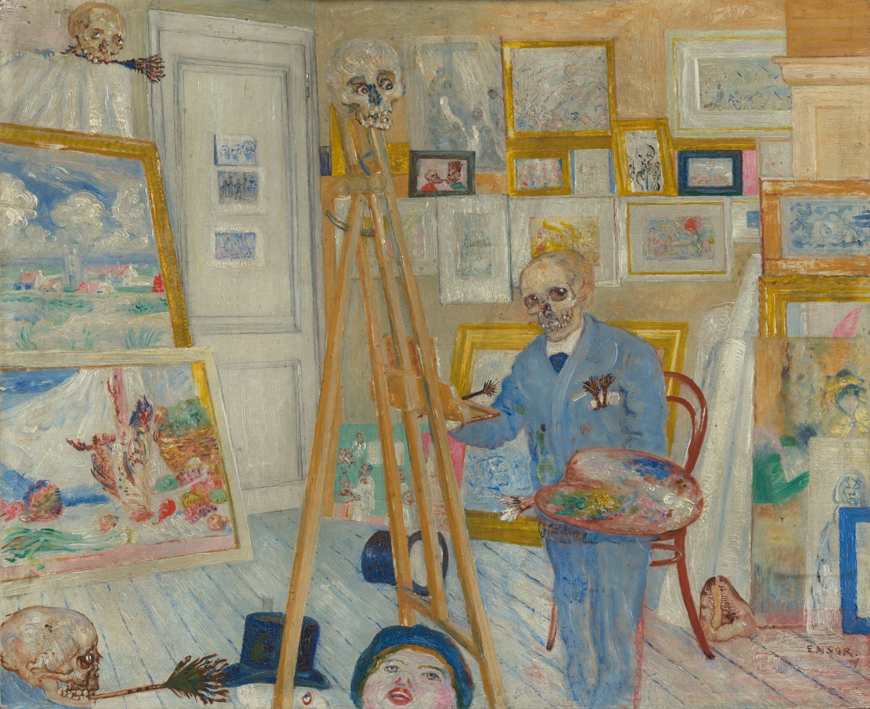 Der Skelettmaler von James Ensor