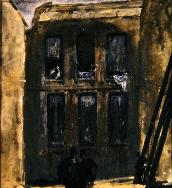 Straßenszene, ca. 1910 von James Ferrier Pryde