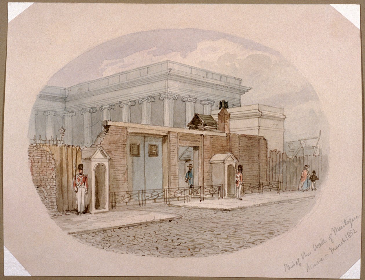 Montague House Wand, British Museum, London, 1852 von James Findlay