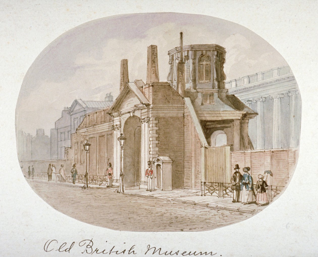Ansicht des alten British Museum, Bloomsbury, London, 1850 von James Findlay