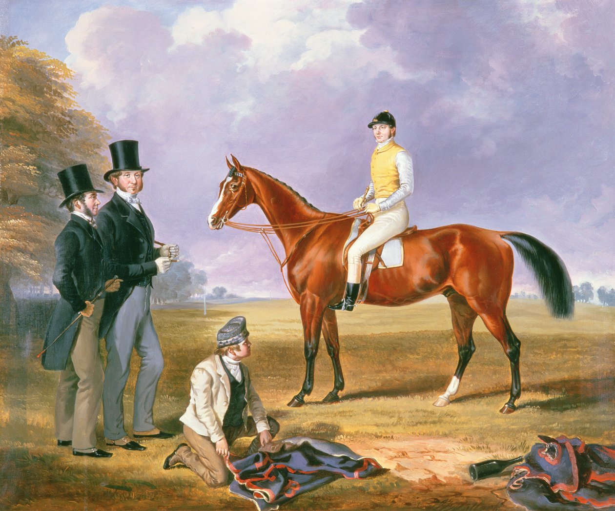 Dr. Fothergill Rowlands von Nantyglo auf Tom Llewelyn Brewers Pferd 