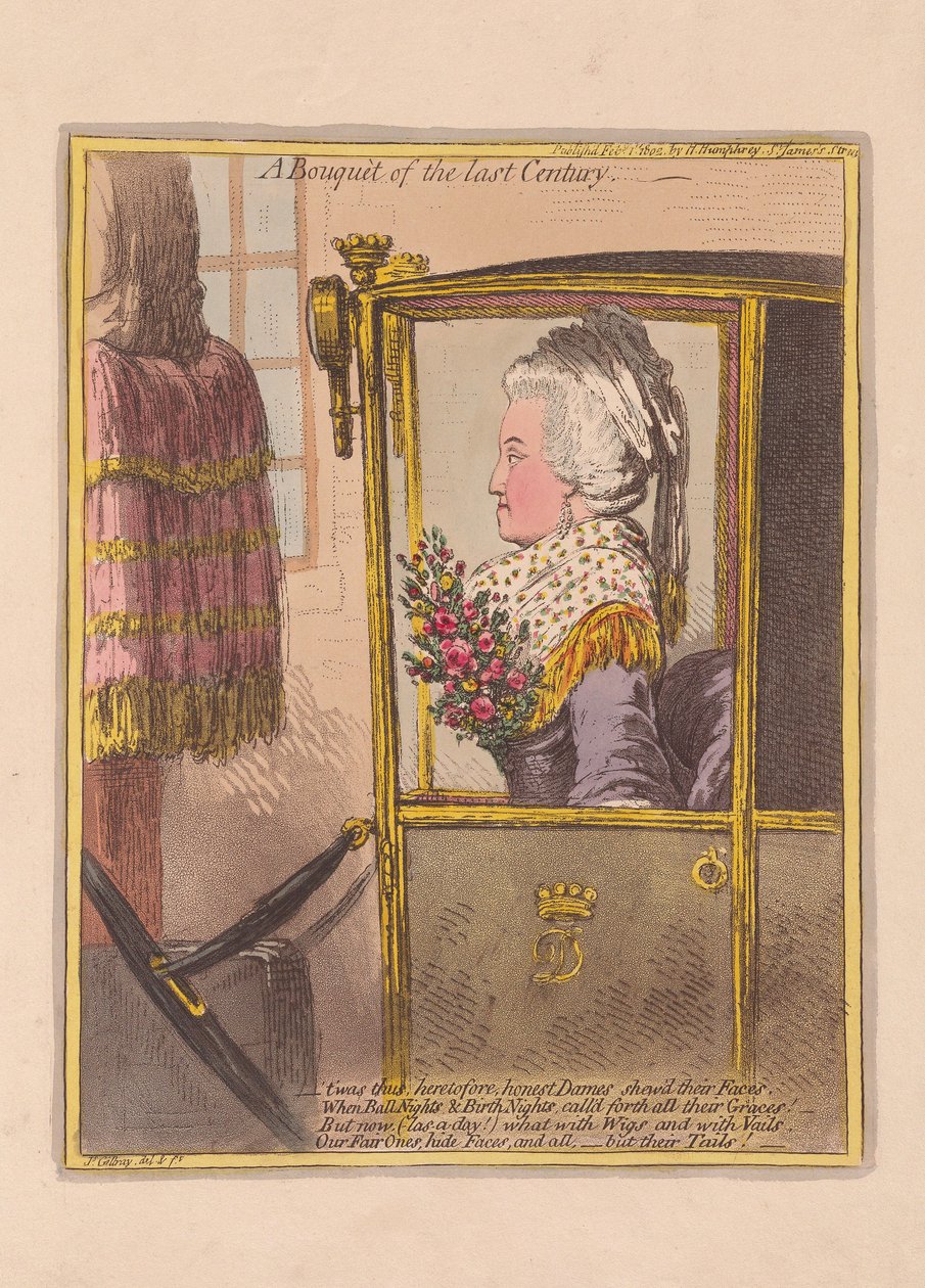 Ein Blumenstrauß aus dem letzten Jahrhundert von James Gillray