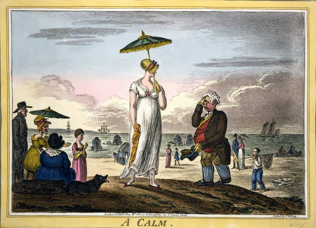 Eine Ruhe, veröffentlicht von H. Humphrey, London, 1810 von James Gillray