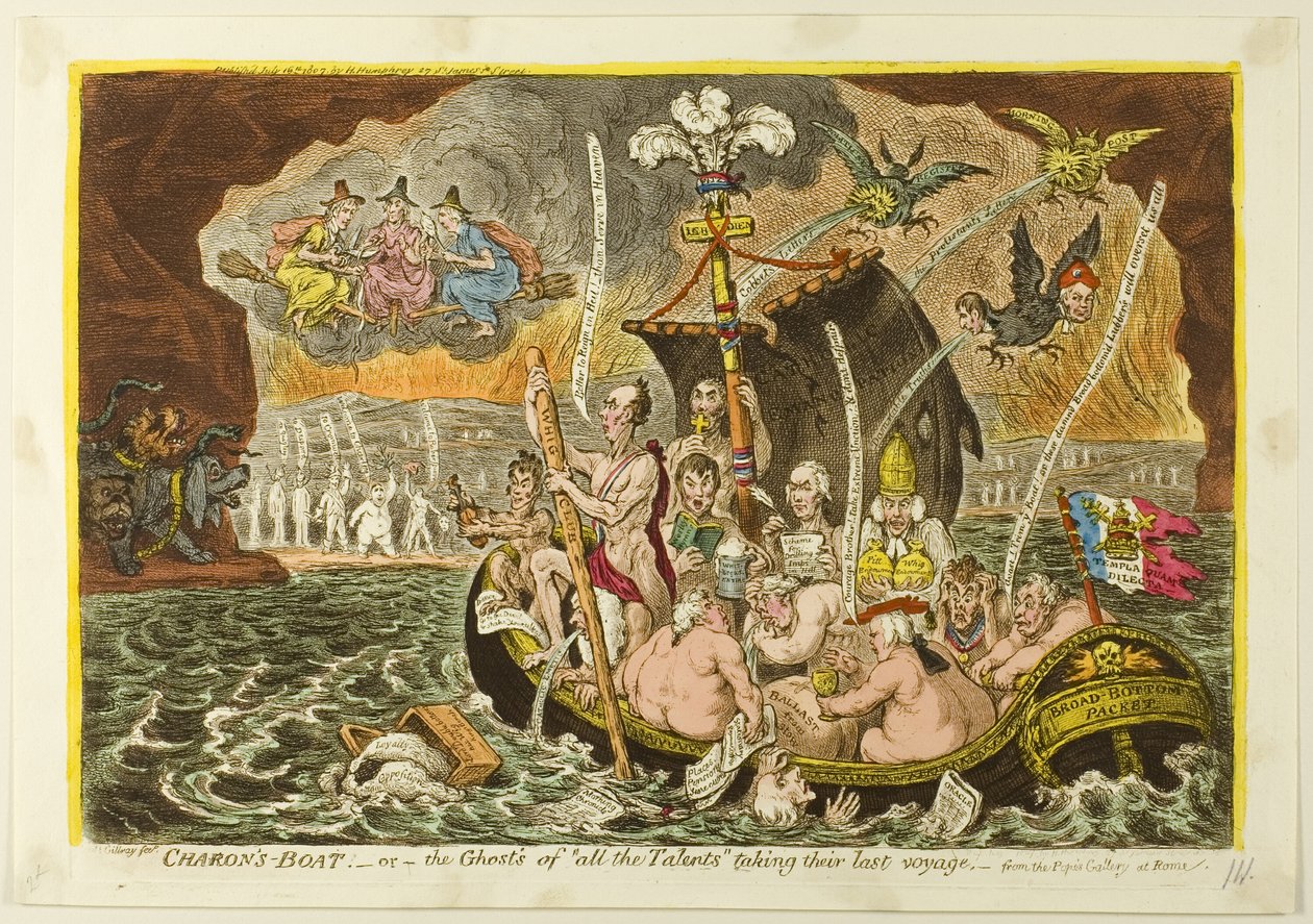 Charons Boot von James Gillray