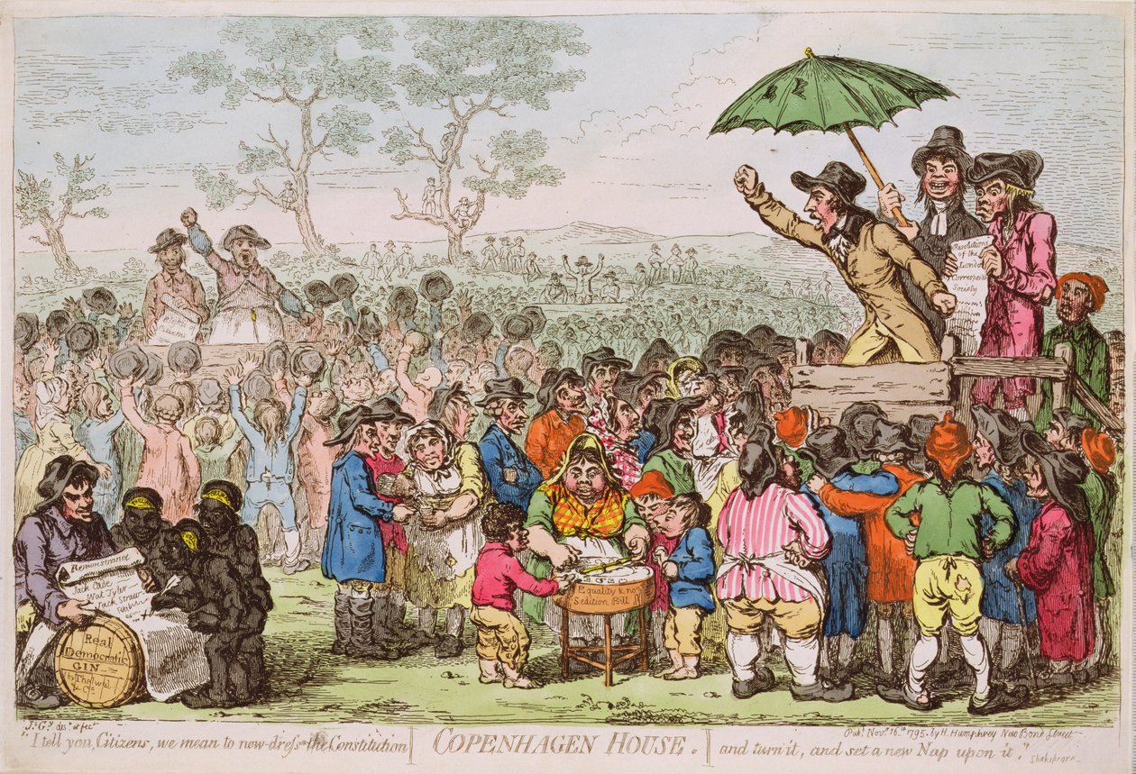 Copenhagen House, veröffentlicht von H. Humphrey, 1795 von James Gillray