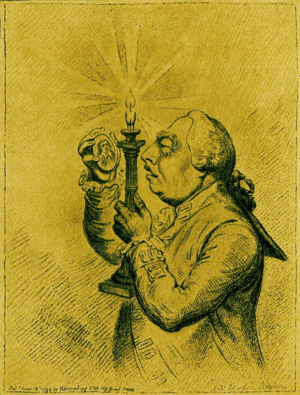 Karikatur von George III. von James Gillray von James Gillray