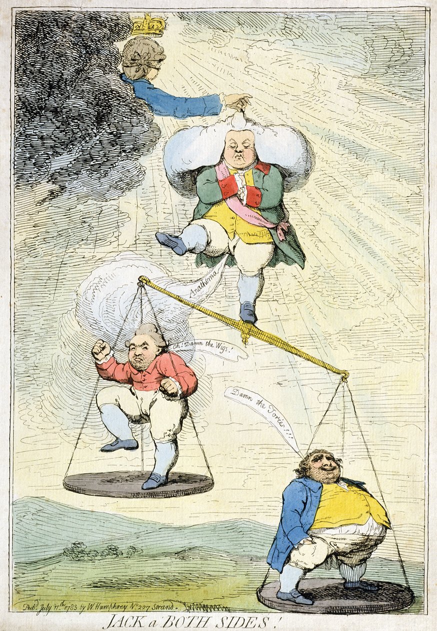 Jack auf beiden Seiten, veröffentlicht von William Humphrey, 1783 von James Gillray