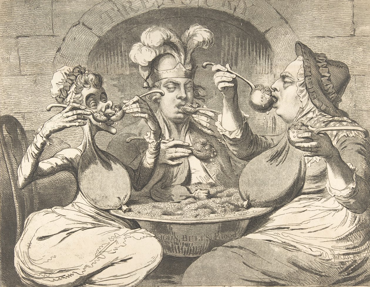 Monströse Krallen bei einem neuen Koalitionsfest, 29. Mai 1787 von James Gillray