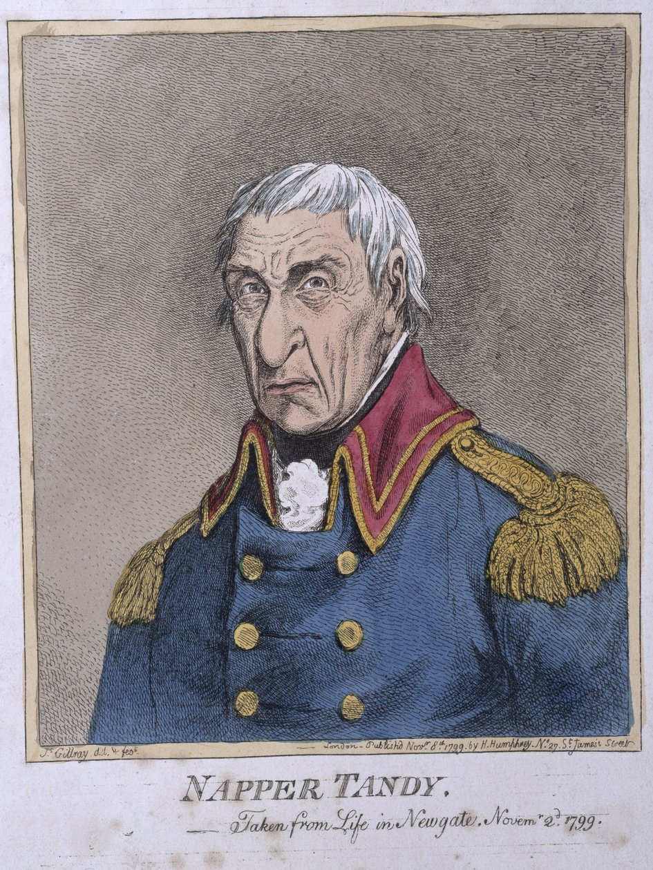Napper Tandy (1740-1803), veröffentlicht von Hannah Humphrey 1799 von James Gillray