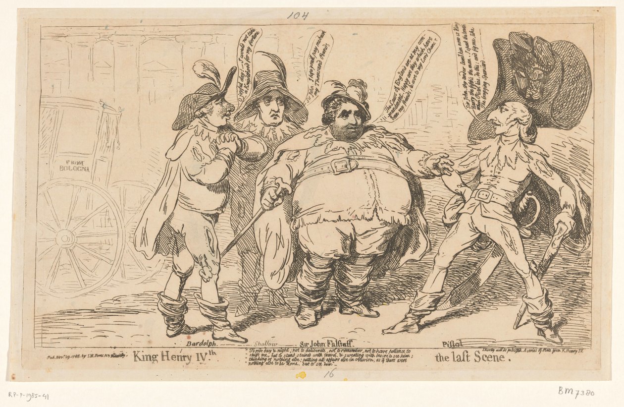 Karikatur auf Charles Fox, 1788 von James Gillray