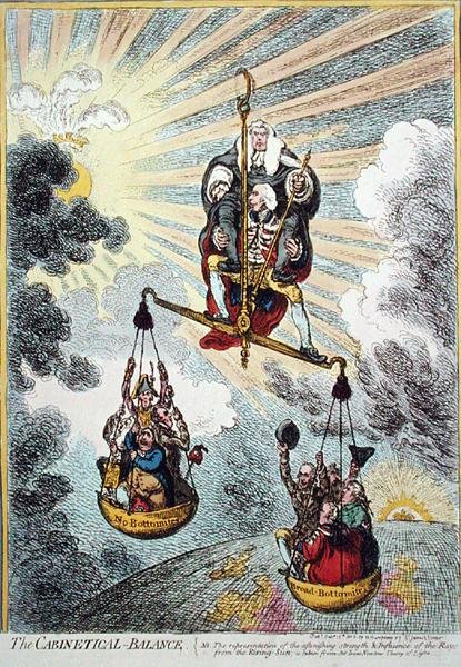 Das Kabinettische Gleichgewicht von James Gillray