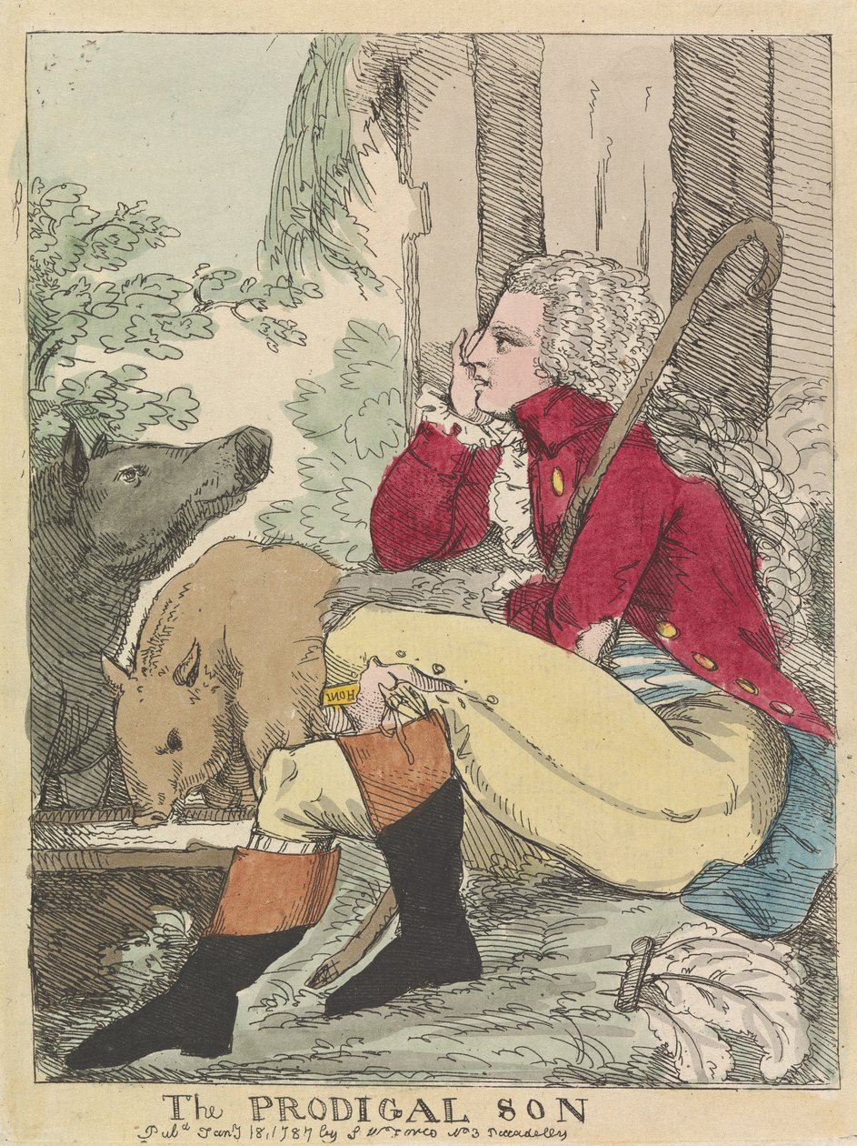 Der verlorene Sohn von James Gillray