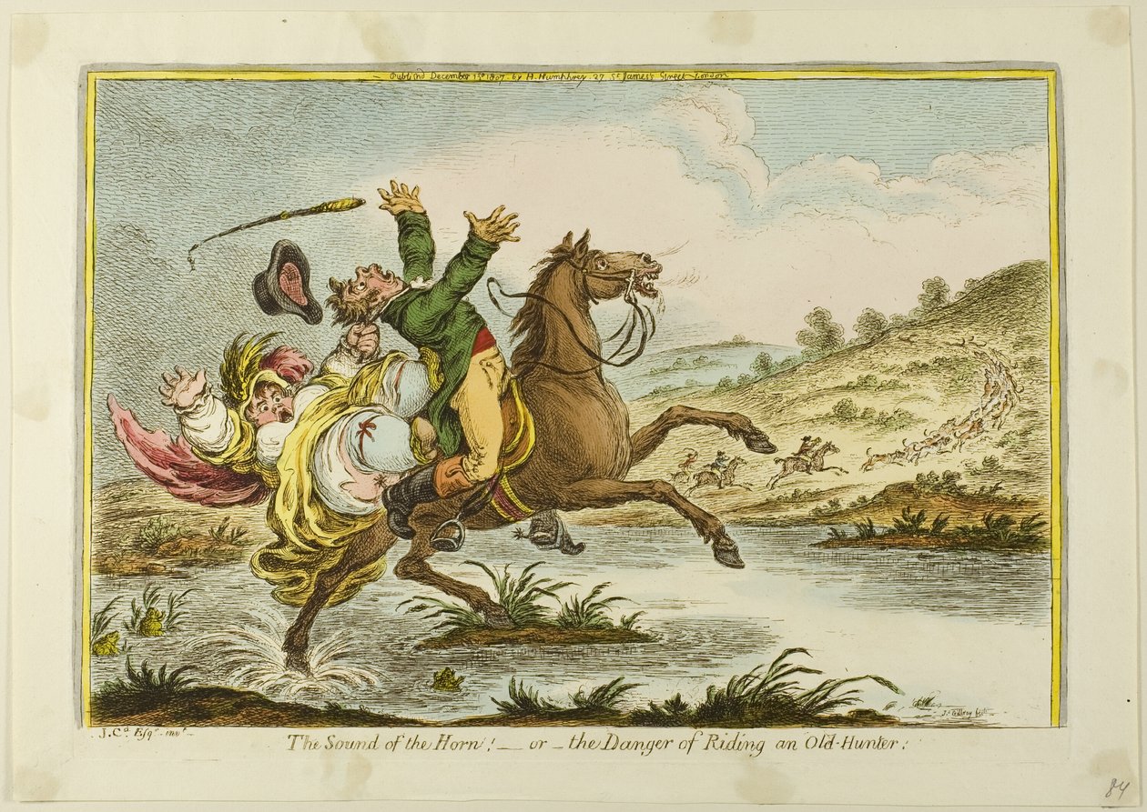 Der Klang des Horns von James Gillray