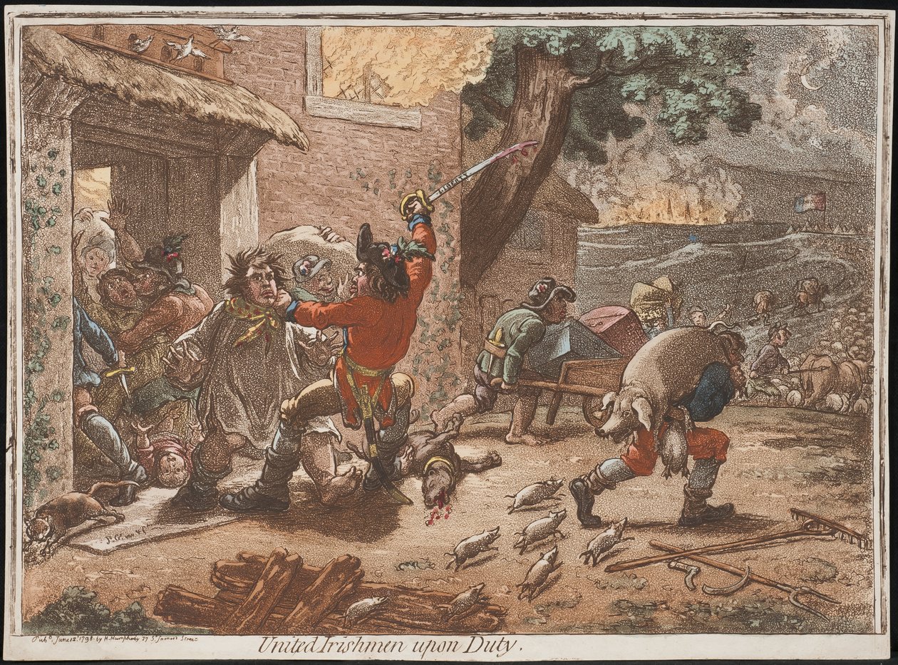 Vereinigte Iren im Dienst von James Gillray