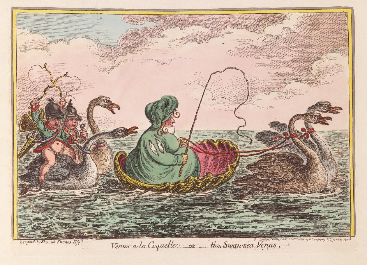 Venus a la Coquelle; oder die Swansea Venus von James Gillray