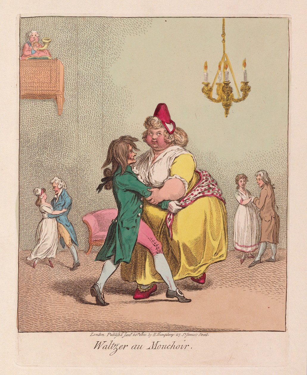 Waltzer au Mouchoir von James Gillray