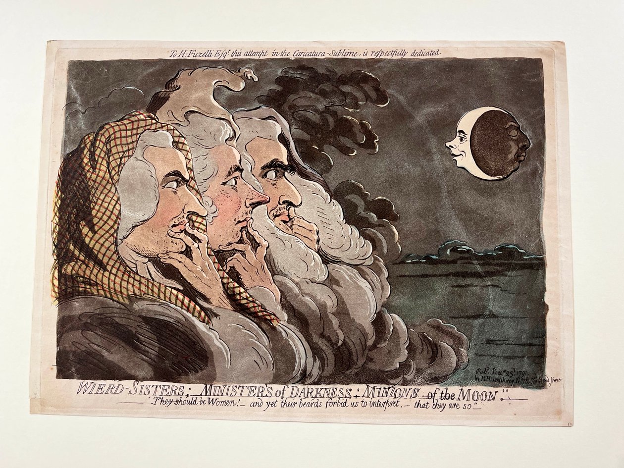 Seltsame Schwestern; Minister der Dunkelheit; Diener des Mondes von James Gillray
