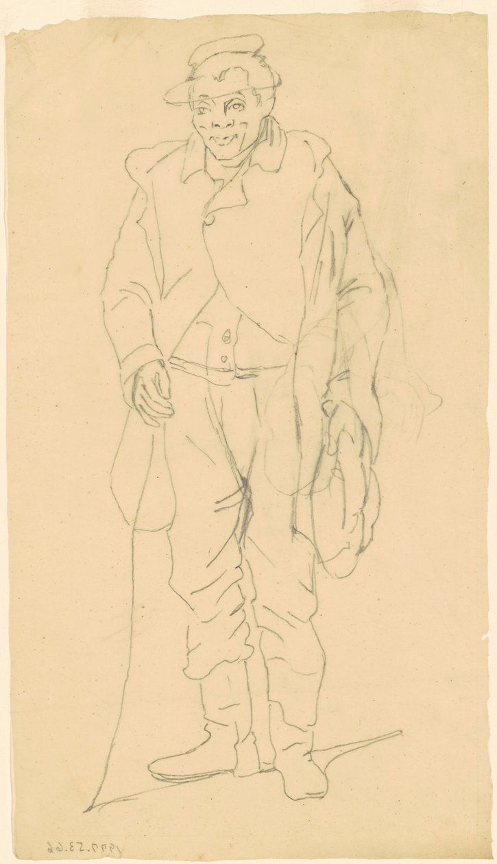 Afroamerikanische Figur, ca. 1840-1850 von James Goodwin Clonney