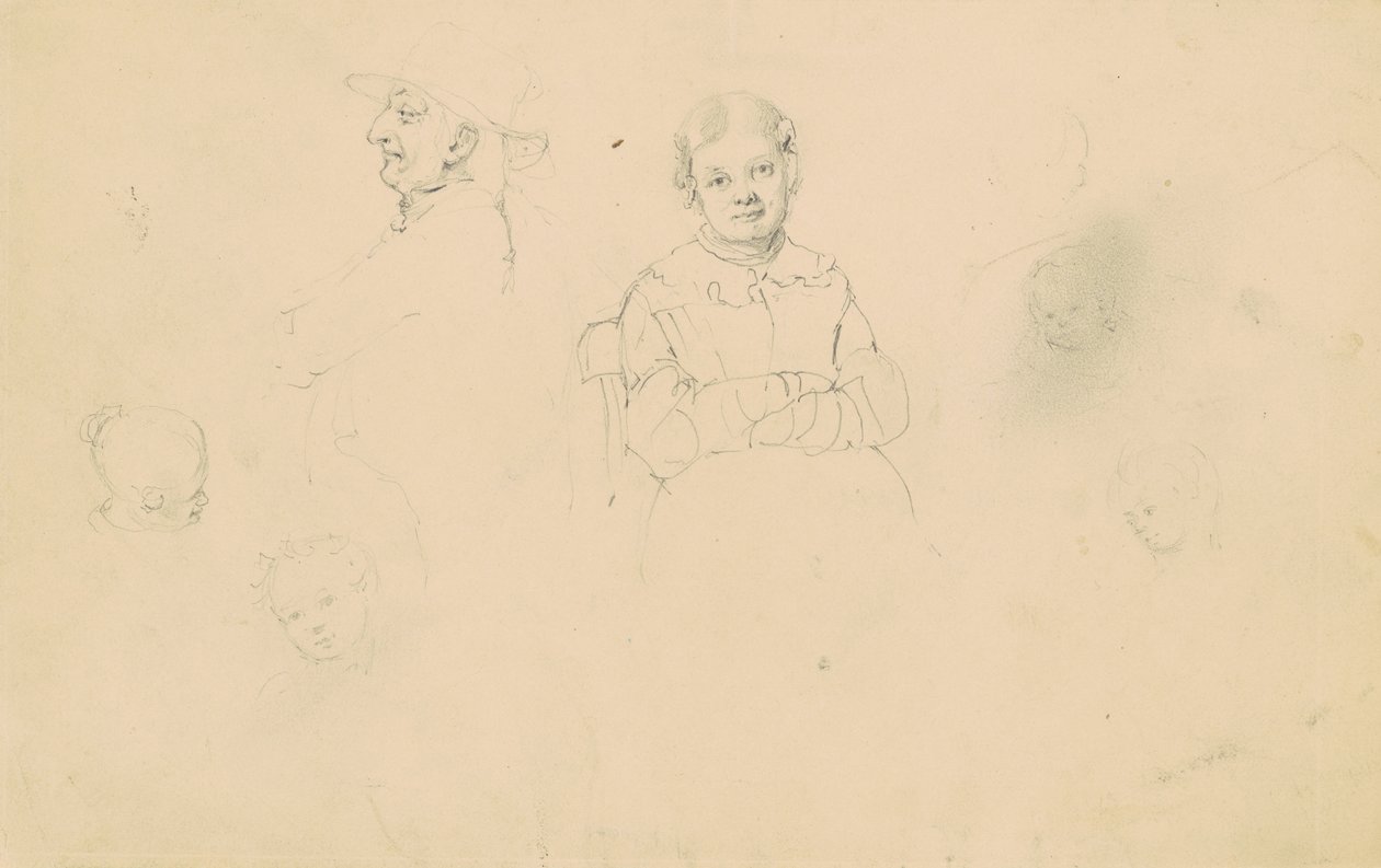 Studien von Figuren, ca. 1836-43 von James Goodwin Clonney
