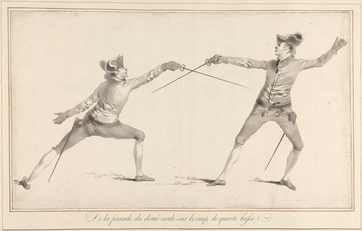 Von der Parade des Halbkreises beim Quart-Basse-Schlag von James Gwin