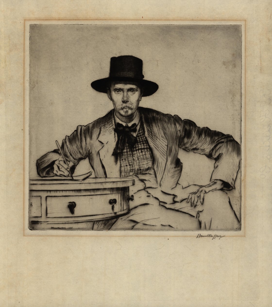 Porträt des Graveurs J. Hamilton Hay, 1915 von James Hamilton Hay