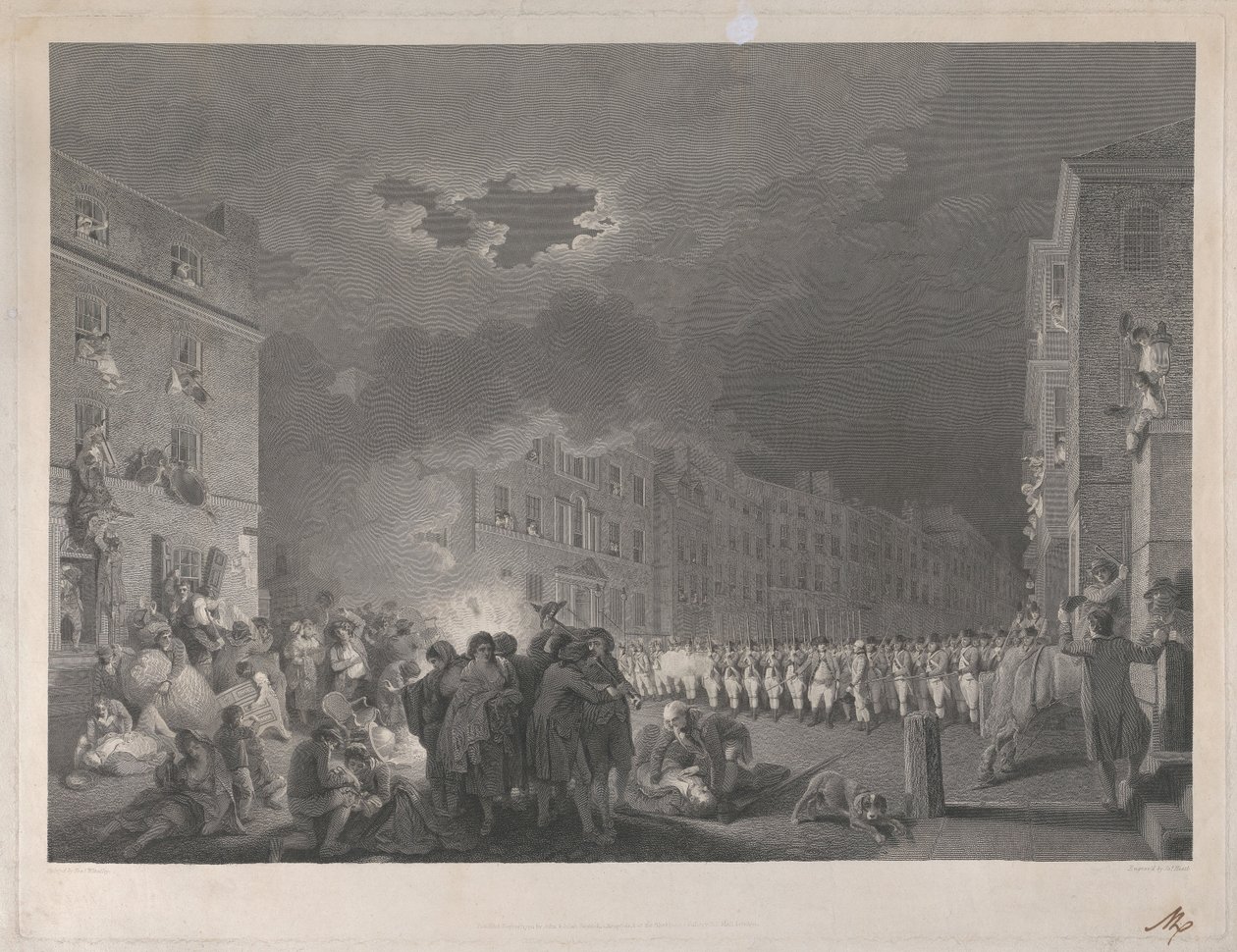 Der Aufruhr in der Broad Street am siebten Juni 1780 von James Heath