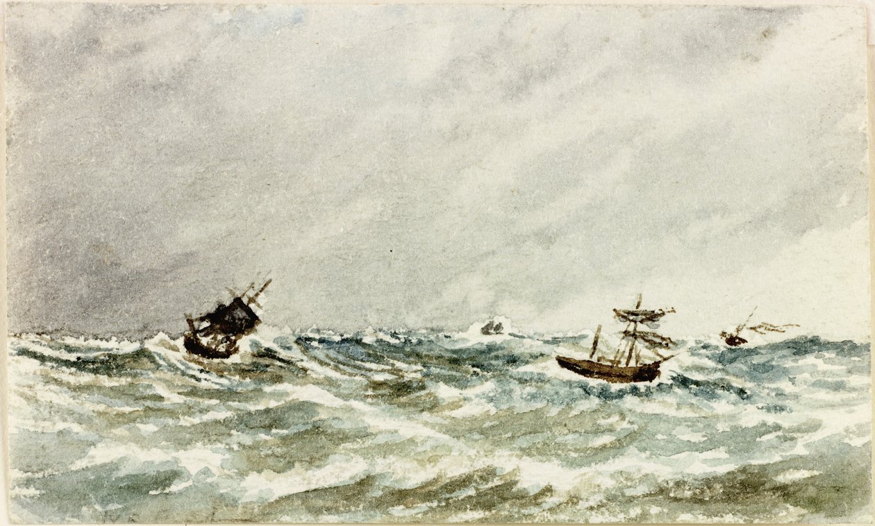 Sturm auf See vor der Tyne von James Henry Cleet