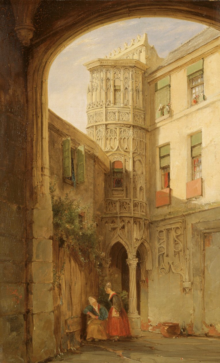 Die Überreste des Palastes von Philippe le Bel, 1835 von James Holland