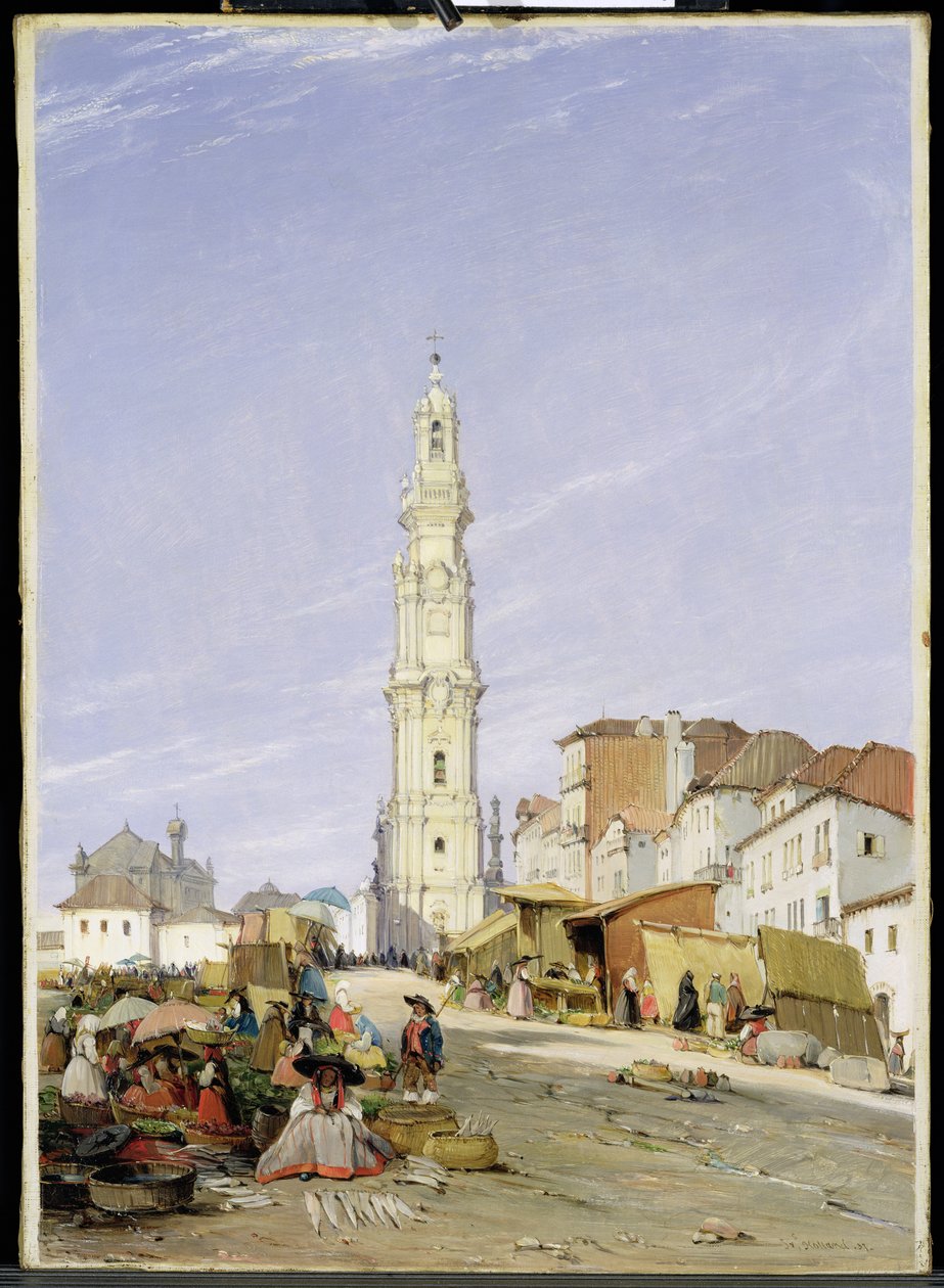 Torre dos Clerigos, Porto, Portugal, 1837 von James Holland