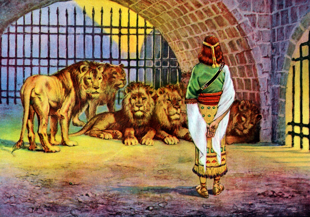 Daniel in der Löwengrube - Bibel von James Jacques Joseph (after) Tissot